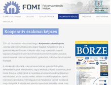 Tablet Screenshot of fomi.gek.szie.hu